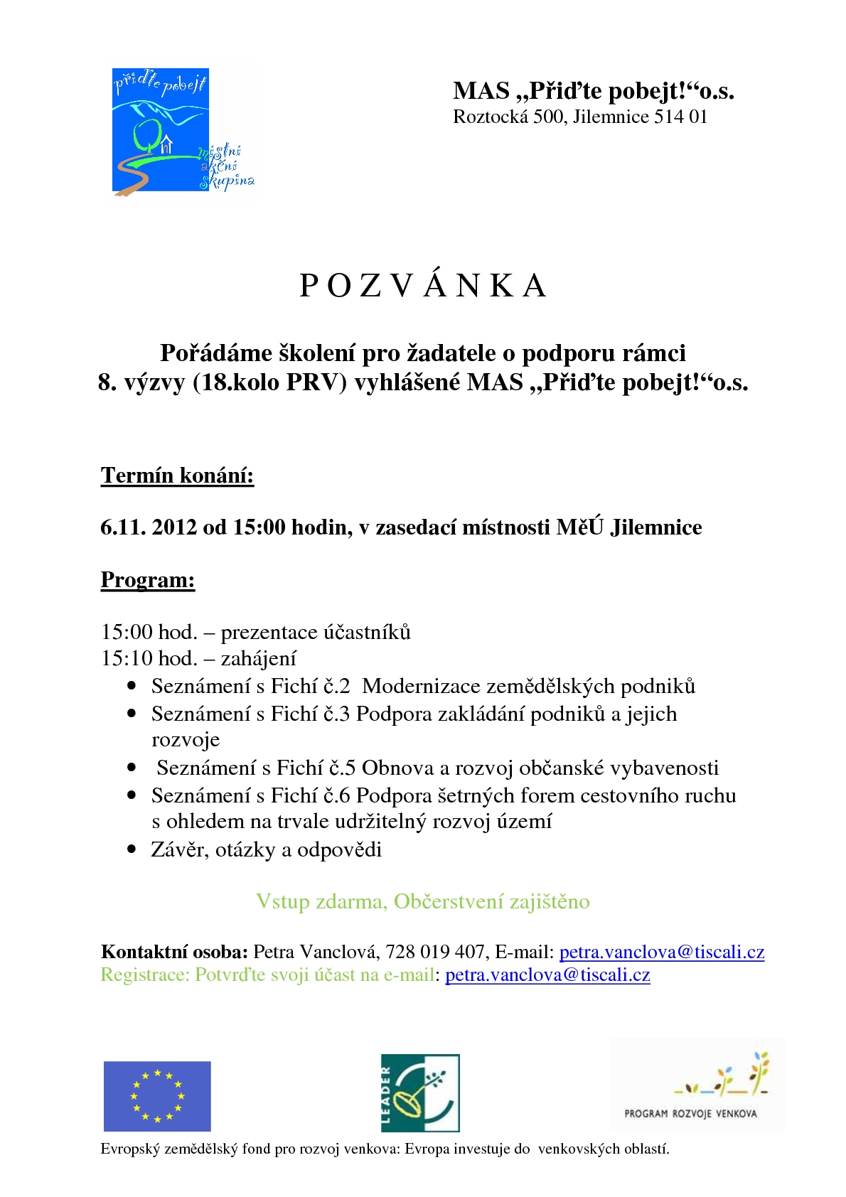 8. výzva MAS
